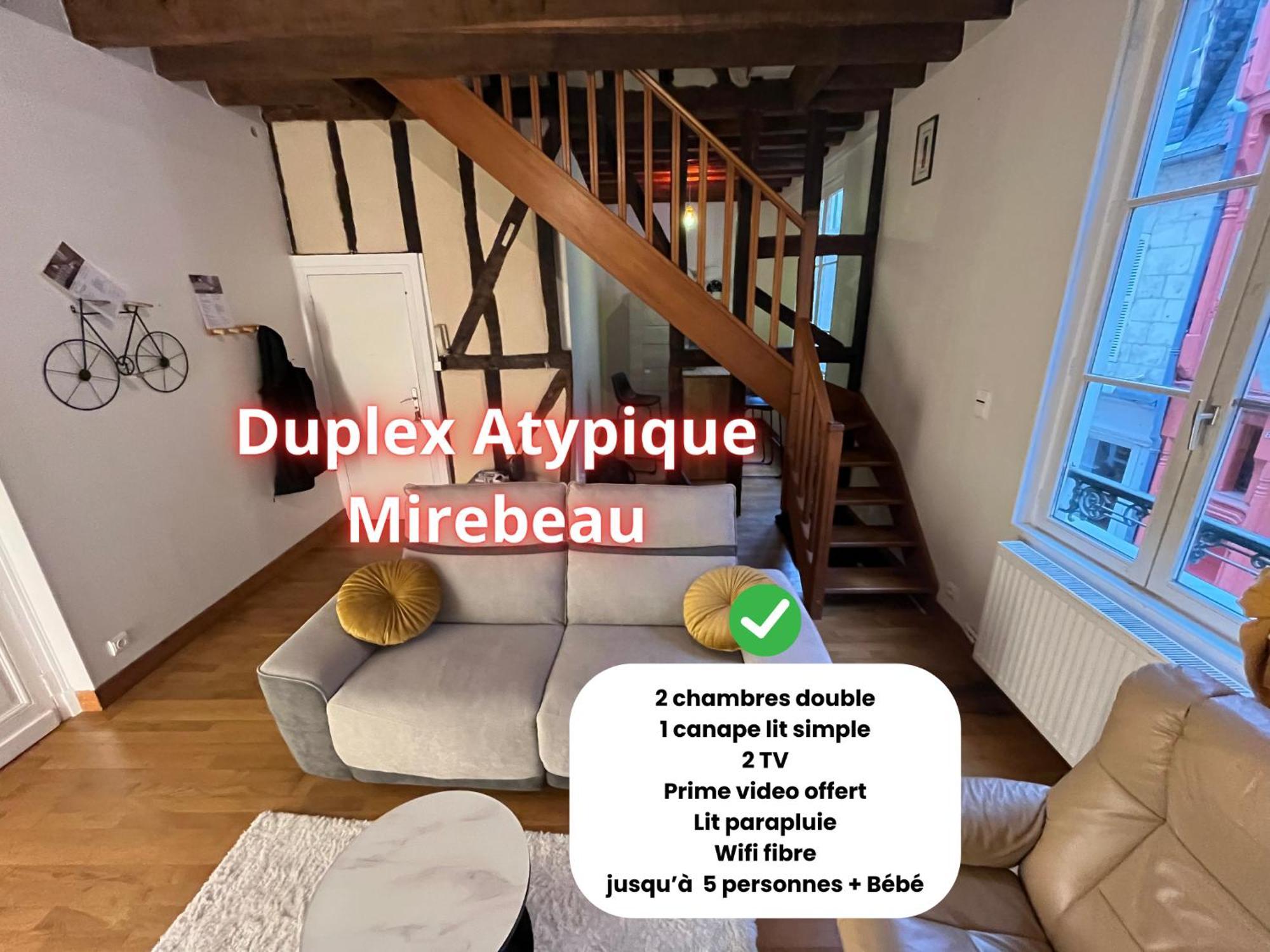 L'Atypique Mirebeau - T3 Duplex - Centre Historique Apartment Bourges Exterior foto